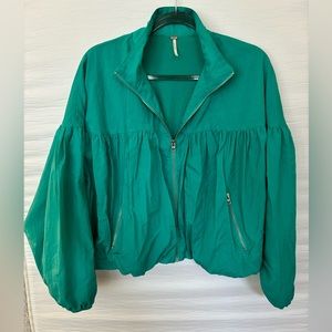 Free People windbreaker bomber jacket